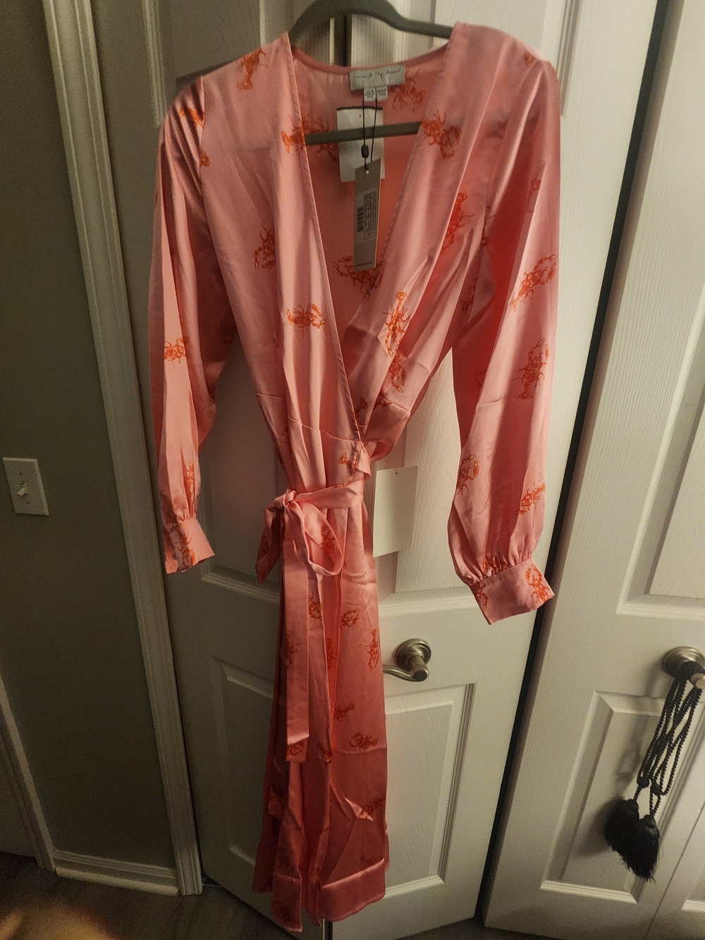 Never Fully Dressed Pink Dress with Red Lobster Print - Picture 13 of 13